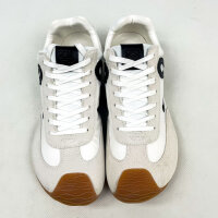 Loewe Ballet Runner 2.0 Mens Sneakers, EU 44, White/Black, Nylon & Suede, LLBR282X01