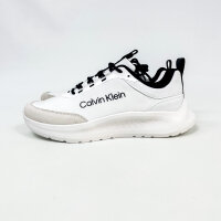 Calvin Klein Light Eva Runn Ess Mens Sneakers, EU 40, White/Black