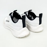 Calvin Klein Light Eva Runn Ess Mens Sneakers, EU 40, White/Black