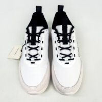 Calvin Klein Light Eva Runn Ess Mens Sneakers, EU 43, White/Black, HM0HM02342