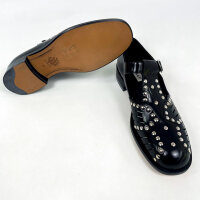 Bally Spiegel W Damen-Slipper, EU 41, Schwarz, Leder, Nieten, WF3009 VT021