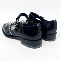 Bally Spiegel W Damen-Slipper, EU 41, Schwarz, Leder, Nieten, WF3009 VT021