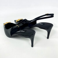 Dolce & Gabbana Lollo Womens Slingback Pumps, EU 42, Black, Calfskin Leather, CG0894A103780999