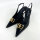 Dolce & Gabbana Lollo Womens Slingback Pumps, EU 42, Black, Calfskin Leather, CG0894A103780999