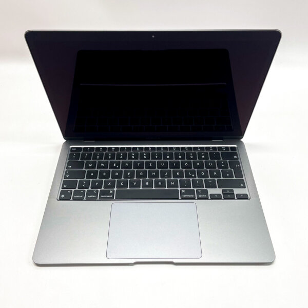 Apple MacBook (Air A2337) Laptop 13.3 inch, M1, 8 GB/256 GB, QWERTZ, Grey, macOS 14.8.9, 60 charge cycles, with charger