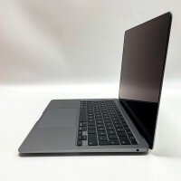 Apple MacBook (Air A2337) Laptop 13.3 inch, M1, 8 GB/256 GB, QWERTZ, Grey, macOS 14.8.9, 60 charge cycles, with charger
