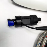 Waschbeckenarmatur FH3435, LED Farbwechsel, Heiß Kalt, mit Schlauch, Schwarz