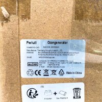 Fwiull HS-G03, Ozone Generator Air Purifier, 5000 mg/h with 120-minute timer, ozone filter, black