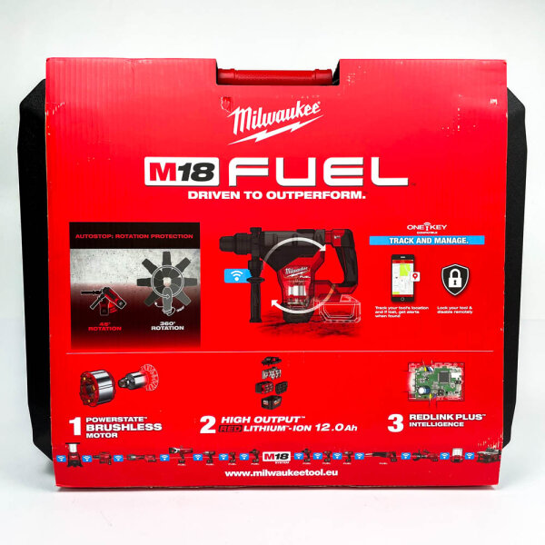 Milwaukee M18 FHM-OC, FUEL battery combination hammer, 18V (without battery) ONE-KEY with 12.0 Ah high output battery, 4933464893