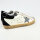 Golden Goose Super-Star Womens Sneakers, EU 39, White, Silver/Black Glitter Heel, Leather