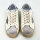 Golden Goose Super-Star Womens Sneakers, EU 39, White, Silver/Black Glitter Heel, Leather