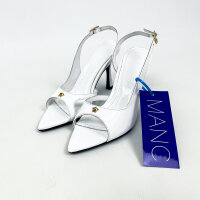 MANC Griselda Damen-Pumps, EU 36, Weiß, Leder,...