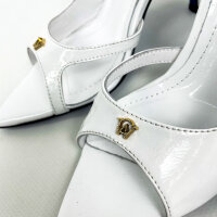 MANC Griselda Damen-Pumps, EU 36, Weiß, Leder,...