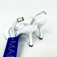 MANC Griselda Womens Pumps, EU 36, White, Leather, Heels, TMNCDUZ22ASFTR.001