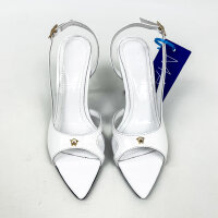 MANC Griselda Womens Pumps, EU 36, White, Leather, Heels, TMNCDUZ22ASFTR.001