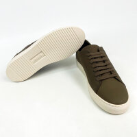 Axel Arigato Clean 90 DK Unisex-Sneaker, EU 42, Dunkelgrün/Hellbeige, Polyester, F3207002-13