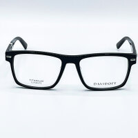 Davidoff DAP129-01 Herren Brillen, Schwarz, Glas 56 mm, Steg 18 mm, Bügel 145 mm