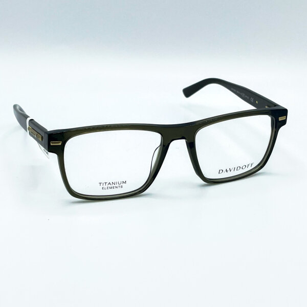 Davidoff DAP129-03 Herren Brillen, Olivgrün, Glas 56 mm, Steg 18 mm, Bügel 145 mm