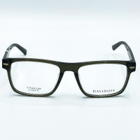 Davidoff DAP129-03 Herren Brillen, Olivgrün, Glas 56 mm, Steg 18 mm, Bügel 145 mm