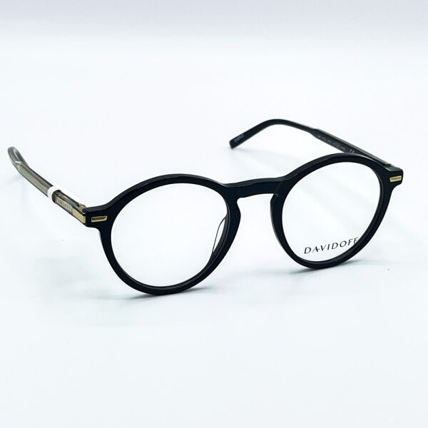 Davidoff DAP110-01 Herren Brillen, Schwarz, Glas 48 mm, Steg 21 mm, Bügel 145 mm