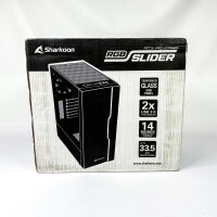 Sharkoon 21368020, ATX PC Gehäuse, RGB Slider, Schwarz
