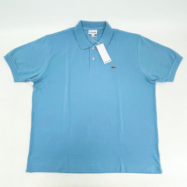 Lacoste Mens Slim-Fit Polo Shirt, XXL (7), Light Blue, Cotton, PH4012