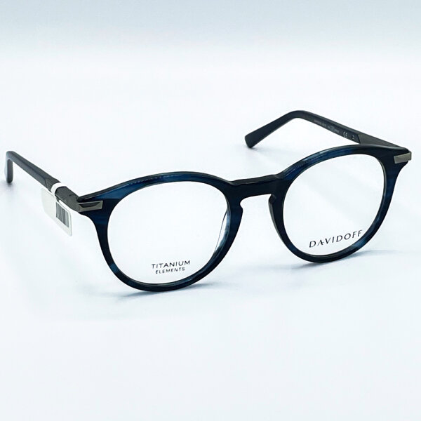 Davidoff DAP154-03 Herren Brillen, Blau-Havana, Glas 50 mm, Steg 21 mm, Bügel 145 mm