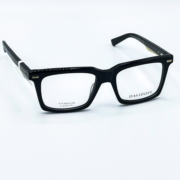 Davidoff DAP138-01 Herren Brillen, Schwarz, Glas 53 mm, Steg 18 mm, Bügel 145 mm