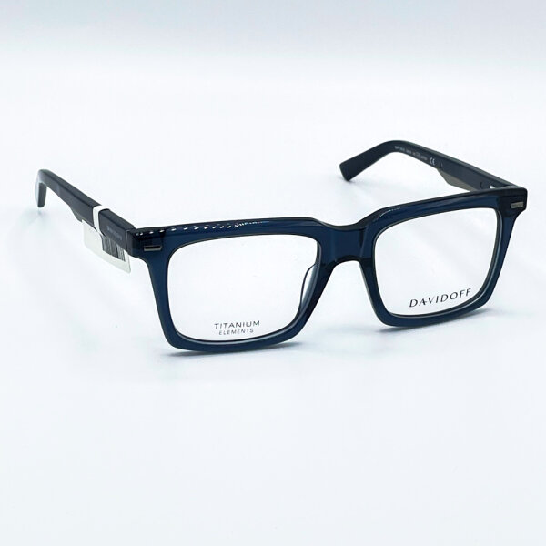 Davidoff DAP138-02 Herren Brillen, Blau, Glas 53 mm, Steg 18 mm, Bügel 145 mm