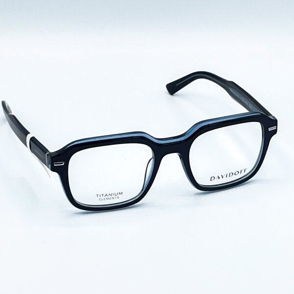 Davidoff DAP128-02 Herren Brillen, Blau, Glas 52 mm, Steg 20 mm, Bügel 145 mm