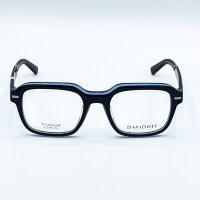 Davidoff DAP128-02 Herren Brillen, Blau, Glas 52 mm, Steg 20 mm, Bügel 145 mm