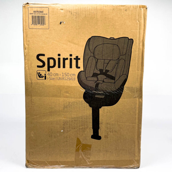 Nania Spirit K83, Child Car Seat, R129/03, 40-150 cm, Swivel, Recline, Black, 0070360
