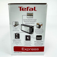 Tefal TL365ETR, Express Toaster, 2 Scheiben, 1000W, Edelstahl, SERIE T19-D