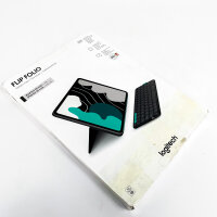 Logitech M4/M5, M2/M3/M4 Flip Folio Tastaturhülle – iPad Pro 13" & iPad Air 13", abnehmbare Bluetooth-Tastatur, Multi-Device, DEU QWERTZ, Graphit