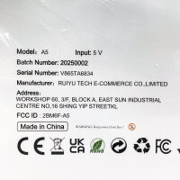 UXD A5, Tablet-PC, 8GB+4GB / 256 GB, Android Version 13, 5V