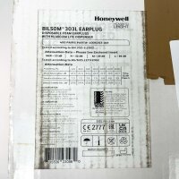 Honeywell Ohrstöpsel HL400-AM Bilsom 303L, SNR 32 dB, zum Arbeiten, im Spender, Größe L, 400 Paar