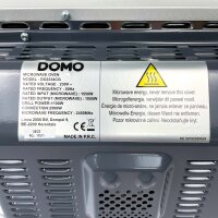 Domo Microwave Combination DO2334CG, Convection, 1100 W Grill, 1000 W, Silver, Turntable, 34 L Cooking Chamber