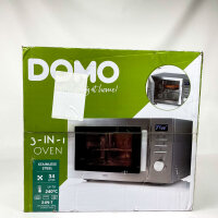 Domo Microwave Combination DO2334CG, Convection, 1100 W Grill, 1000 W, Silver, Turntable, 34 L Cooking Chamber
