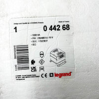 Legrand 044268, 1000VA, 230/400V to 115/230V, safety transformer