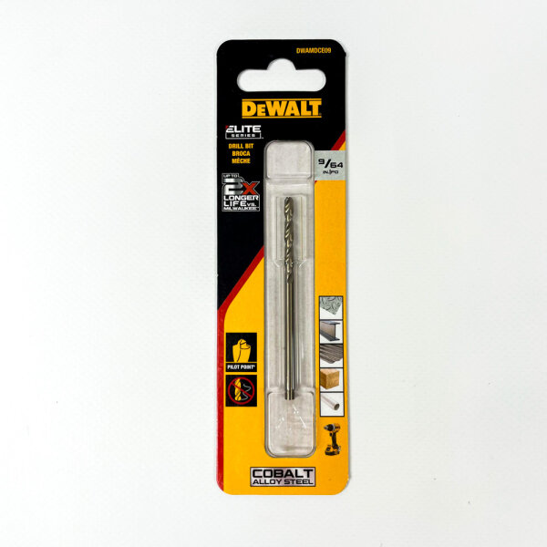 DeWALT DWAMDCE09, 9/64 inch, Elite Series, Cobalt Metal Drill Bit