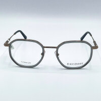 Davidoff DAP147-03 Mens Glasses, Transparent, Lens 52 mm, Bridge 22 mm, Temples 145 mm