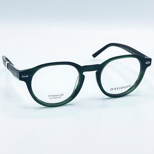Davidoff DAP158-02 Herren Brillen, Grün-Havana, Glas 50 mm, Steg 21 mm, Bügel 145 mm