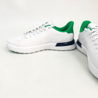 G/FORE G.112 Embossed Skull & Tees Golf-Schuhe, Herren, Weiß/Grün, Leder, GMF000168