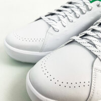 G/FORE G.112 Embossed Skull & Tees Golf-Schuhe, Herren, Weiß/Grün, Leder, GMF000168