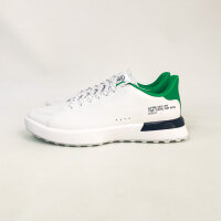 G/FORE G.112 Embossed Skull & Tees Mens Golf Shoes, EU 46, White/Green, Leather, GMF000168