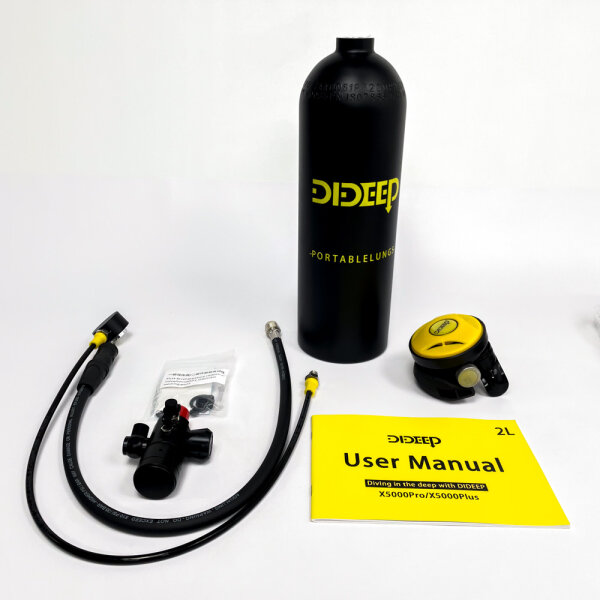 DIDEED X5000Pro/X5000Plus, portable air tank, 2 l, diving cylinder