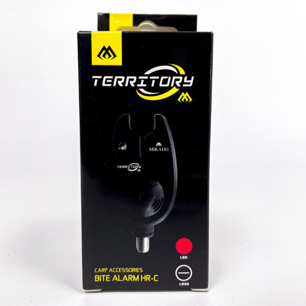 Mikado Territory HR-C Bite Alarm, LED Bite Alarm for Carp Fishing, AMS01-HR-C-R