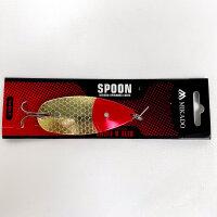 Mikado Krautblinker Hecht Barsch Blinker, 7,6 cm, 18 g, Gold Hakenschutz, PMB-WPI-18G