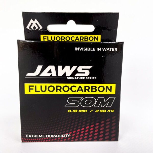 Mikado Jaws 0,18 mm, 50 m Fluorocarbon-Angelschnur, ZFLJ01-018-50