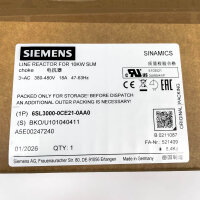 Siemens SINAMICS 6SL3000-0CE21-0AA0 Line reactor 10kW SLM 28A